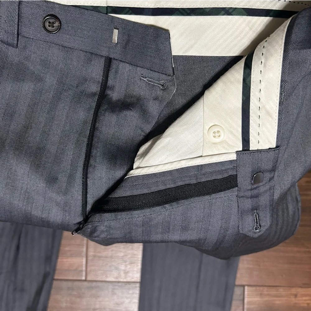 44x32 Lauren Ralph Lauren Men’s Wool Dress Pants‎ Gray